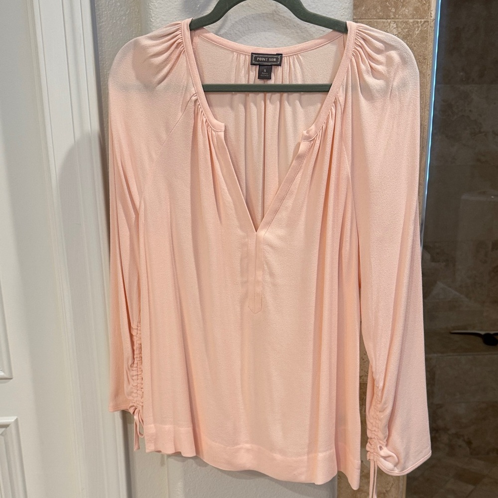 J.Crew Point Sur Blush Pink Women's Blouse